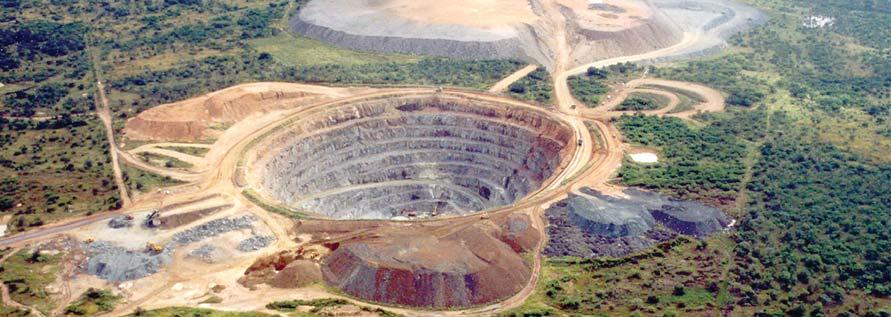 15 Marsfontein Fissure - Northern Cape, South Africa 15 Kimberlite fissure or blow (90x45m) on a kimberlite dyke Commenced exploration 1993, discovered 1998, mined 1998 2000 Grade 2 carats/tonne,