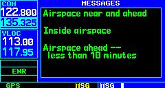 SECTION 1 INTRODUCTION By default, airspace alert messages are turned off.