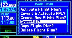SECTION 5 FLIGHT PLANS Flight Plan Catalog Options The following options (some covered on the preceding pages) are available for the Flight Plan Catalog Page: Activate Flight Plan?