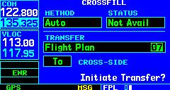 - Allows the pilot to reverse the highlighted flight plan and select it for navigation guidance, as described previously in this section. Create New Flight Plan?