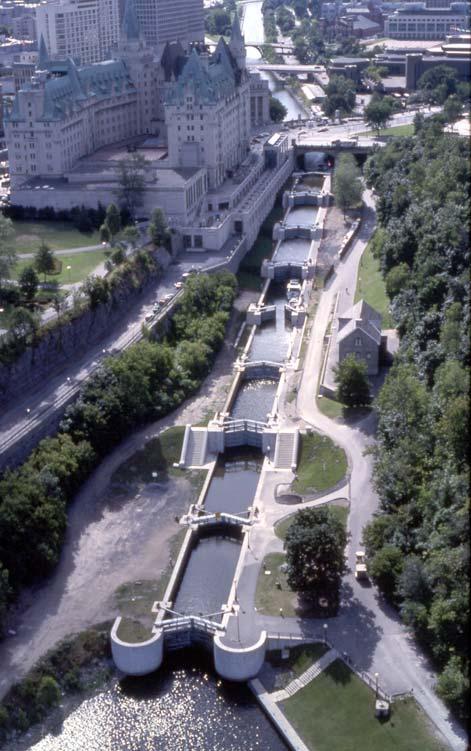The Rideau Canal National Historic Site of Canada Designated a National Historic Site in 1925 construction of the canal system survival of a high