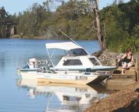 Private Boat Ramp convenience providing direct access into the Bellinger River, large parking area for boats, boat trailers and also fish