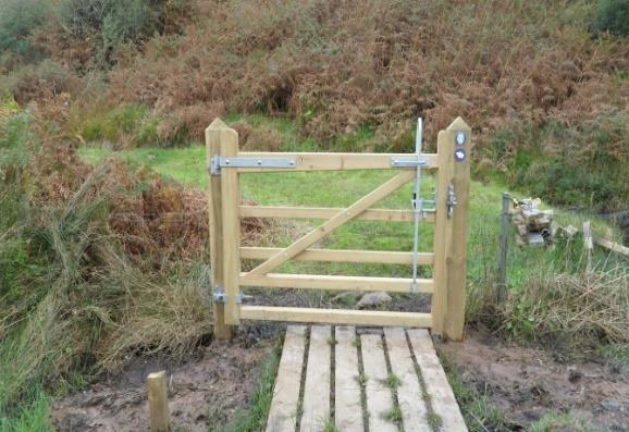 so this section is now passable with care with a horse in dry weather but horse riders need to take particular care to avoid damage during wet weather, or by repeated use by groups of riders.