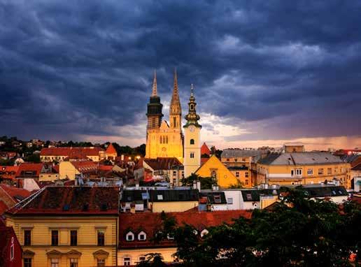 Zagreb was founded in a place where the last hills of the Alps merge towards the edge of the