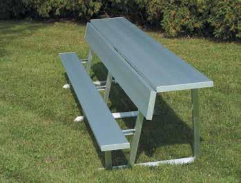 DG Portable Bench w/backrest shown with optional