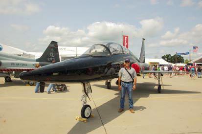 He met with some of his former fellow Air Force U-2 pilots and saw one of the T-38 s that he flew with that group.