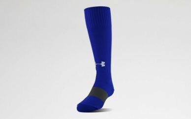 Men's UA Soccer Solid Over-The-Calf Socks 1264790 M-XL Signature Material wicks sweat & dries really fast Anti-odor technology prevents the growth of