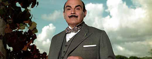 yet eccentrically-refined Belgian detective Hercule Poirot pits his wits against first-class deceptions.
