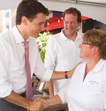 La présence du premier ministre Trudeau et les négociations commerciales en cours ont