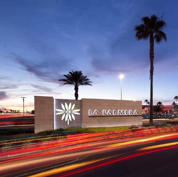 EXPERIENTIAL EVOLUTION The 1-million-square-foot La Palmera is the result of a $50M transformation of the former Padre Staples Mall into a LEED-certified, contemporary shopping and