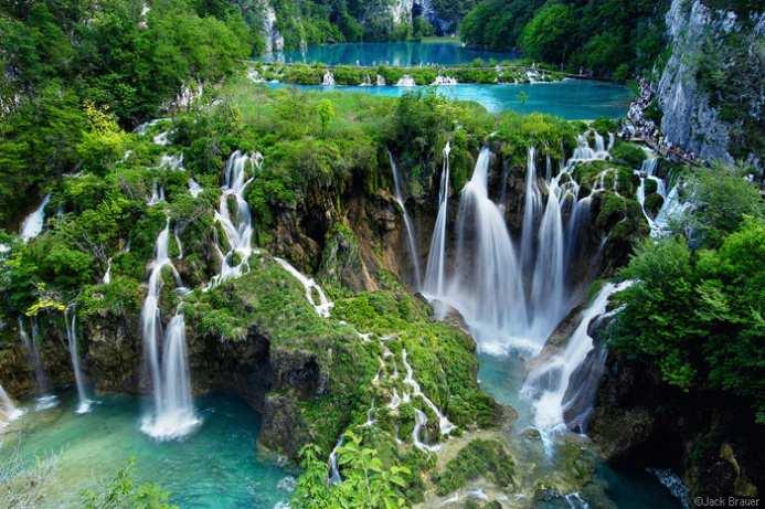 National park Plitvice Lakes consists of 16 lakes (Upper Lakes and Lower Lakes). Forested hills around the lakes are a good water sources for them.