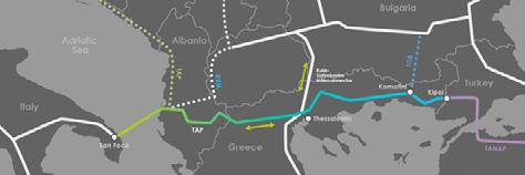 For the immediate future, there are plans for it to be connected with, and to supply natural gas to other gas transport systems, such as the TAP and mainly the IGB, the Greek- Bulgarian
