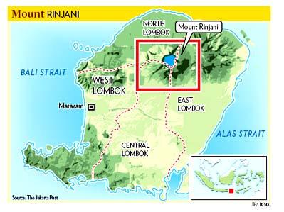 About Mt Rinjani.. Located in Lombok Island Second highest volcano in Indonesia at 3,726 metres (1 st is Mount Kerinci in Sumatera).