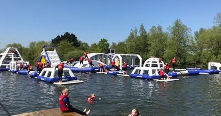 Local news This awesome new Total Wipeout style water park has opened near west London These are the amazing challenges you will face on the floating