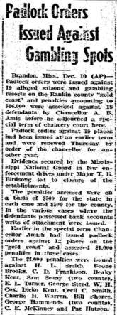 State Times (Baton Rouge), Dec. 10, 1937 KS3att2 By 1939 Sam had opened another place, The Spot, on Highway 80 at the same location as his service station.