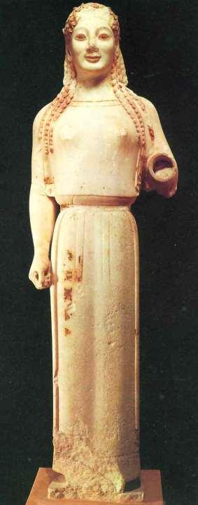 Kore from the Acropolis. Archaic Greek.