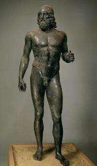 Contrapposto a human figure standing with most of its weight on