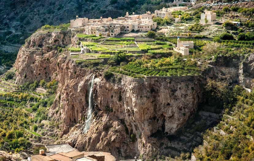HIGH LIFE: The spectacular setting of Jabal Akhdar, a hillside village where life feels so detached that goats seem the only company When you re 2,000 metres above sea level in the northeast corner