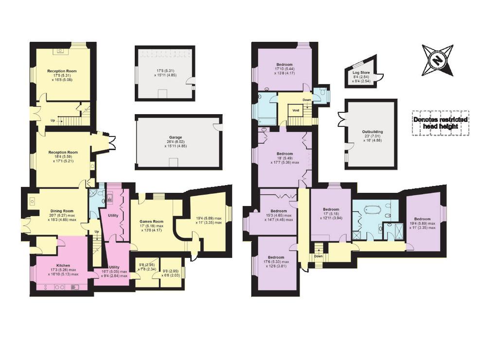 Reception Bedroom Bathroom Kitchen/Utility Approximate Gross Internal Floor Area 5146 sq.ft / 478 sq.