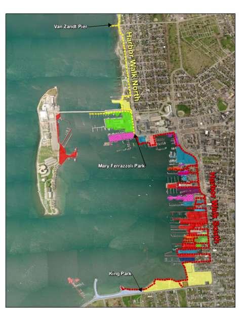 RI Statewide Ports & Harbors 26, 42% 9, 15% Newport Commercial Purpose Harborwalk North Harborwalk South 26, 43% Commercial Ferry Commercial Fishing Sewer Ship Building or Repair Recreational Purpose