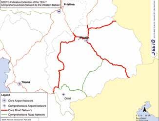 4: TEN-T Comprehensive and Core Network in the former Yugoslav Republic of Macedonia Investments on transport networks in the former Yugoslav Republic of Macedonia from 2004 GDP: $11.