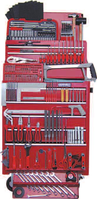 300 Piece Engineer s Professional Tool Kit Supplied in a five drawer professional roller cabinet and a three drawer top chest.