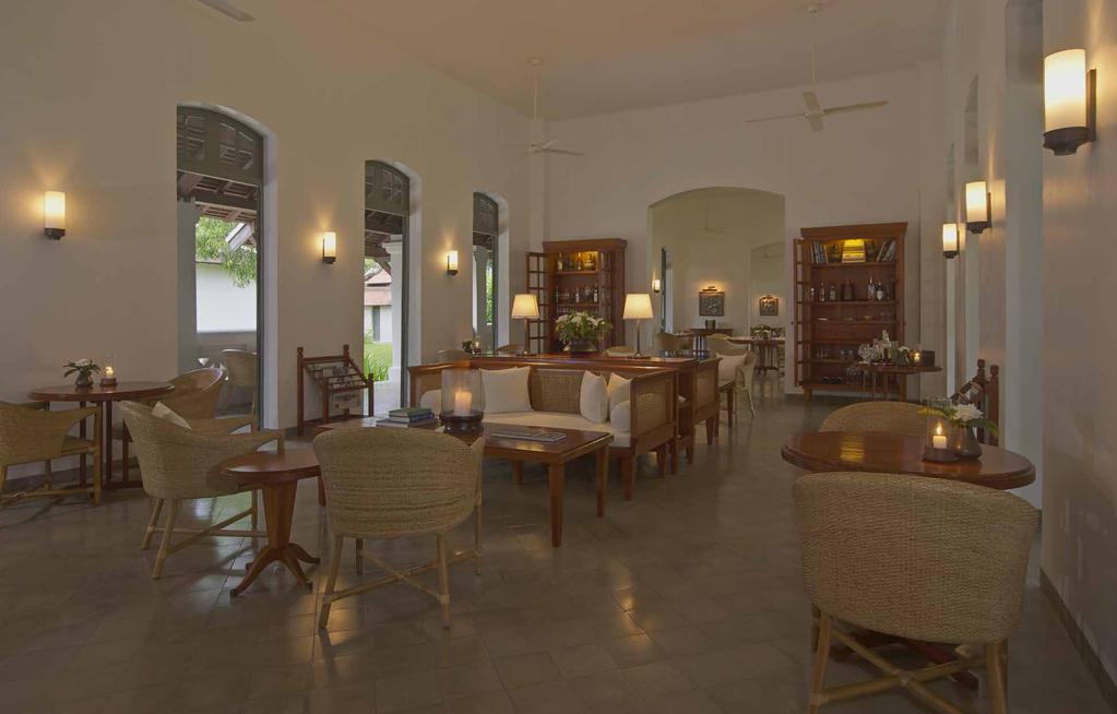 Guests are welcomed to Amantaka in a classic French Colonial building