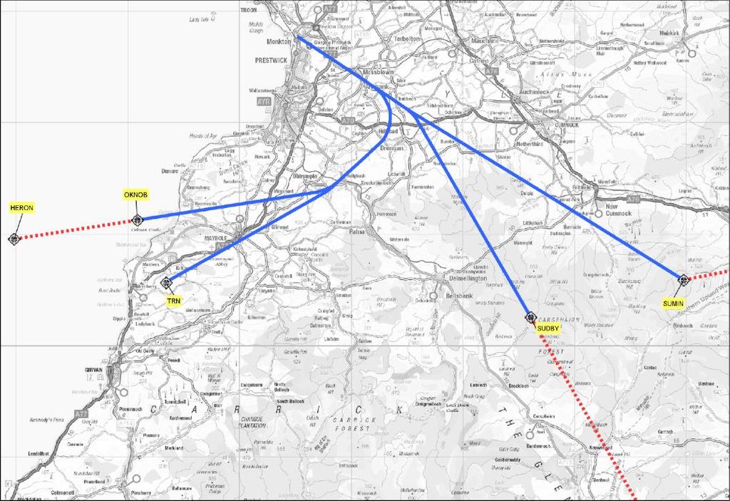 EAL 2017 except Ordnance Survey data Crown copyright and database right 2017 Z247 Z250 Z249 Figure 7: Proposed Runway 12 Departures 4.