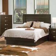 6 PIECE QUEEN BEDROOM SUITE Includes: Headboard, Footboard, Rails, Dresser, Mirror & Night Stand. Chest also available 1199.