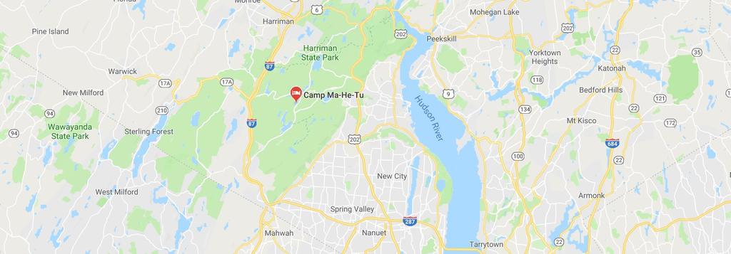 6 Directions by Car Camp Ma-He-Tu is located within Harriman State Park. Our physical address is 520 Seven Lakes Drive.