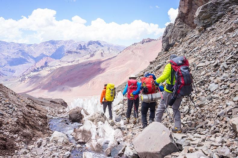 To accomplish these goals and maximize your summit chances, we climb a route called the 360.