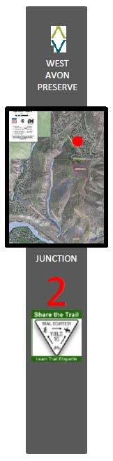 PROPOSED TRAIL MARKERS The concept for the trail markers is to utilize a simple and functional map that shows numbered trail junctions to illustrate the trail user s