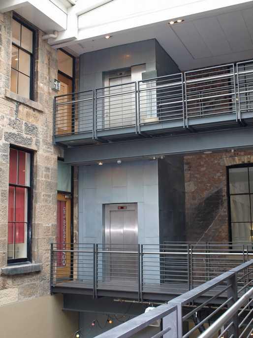 The lift provides access to the ground, first and second floors of CCA, covering all public areas.