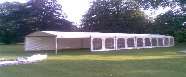 MARQUEES FOR ALL OCCASIONS A Range of narrow marquees for any occasion. Can be hired in sizes from 15x20 to 15x60 Also available with matting.