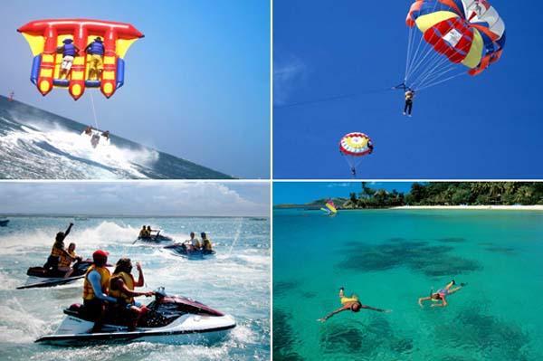 Day 2 (B) Today after breakfast you will be taken for Water Sports. Package includes 1 Round of Banana Boat & Parasailing. All these are already paid by us and included in your tour package.