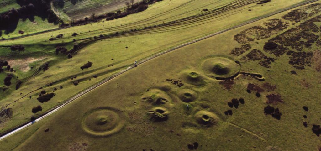 10 The Bronze Age Burial Mounds on Headon Warren and Tennyson Down once looked like these on Brook Down messages to other beacon sites on the Island and the Mainland.