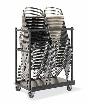 The trolley also has standard EUR-pallet dimensions, which means that you can optimally fill vans