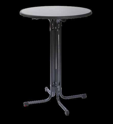 tabletops See page 27 Mega P13966 Height: 112 cm Height folded: 132 cm Tabletop: