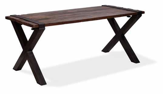 Dutch low Height: 76 cm Trolley is expected in mid 2019 30180LU Tabletop: 180 x 80 cm, 4 cm thick hardwood Weight of