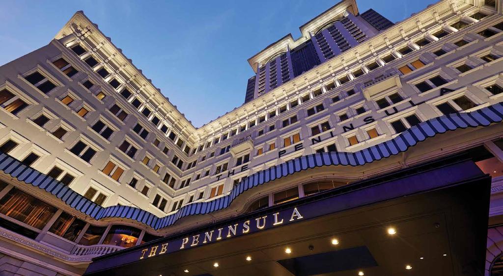 INTRODUCTION Home to timeless opulence and service excellence, The Peninsula Hong Kong is the ideal choice for leaders who