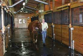 The stables also house a private, comfortable,