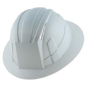Page 12 Tool Source Warehouse Vantis VFB Full Brim Hard Hat - White #LIHVF1WC Comfort molded foam dome for maximum protection Adjustable chin strap for secure fit and protection Easy-Grip adjustable