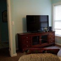 There is a washer and dryer and Private WiFi internet access. All linens and towels are provided.