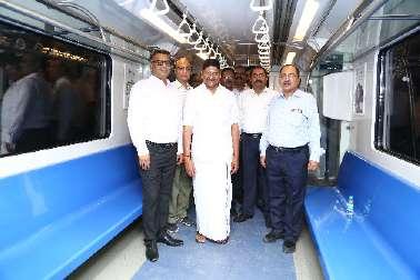 VOLUME - 10 Dec 2018 Honorable Minister for Industries inspection at CMRL Metro Stations from AG-DMS to