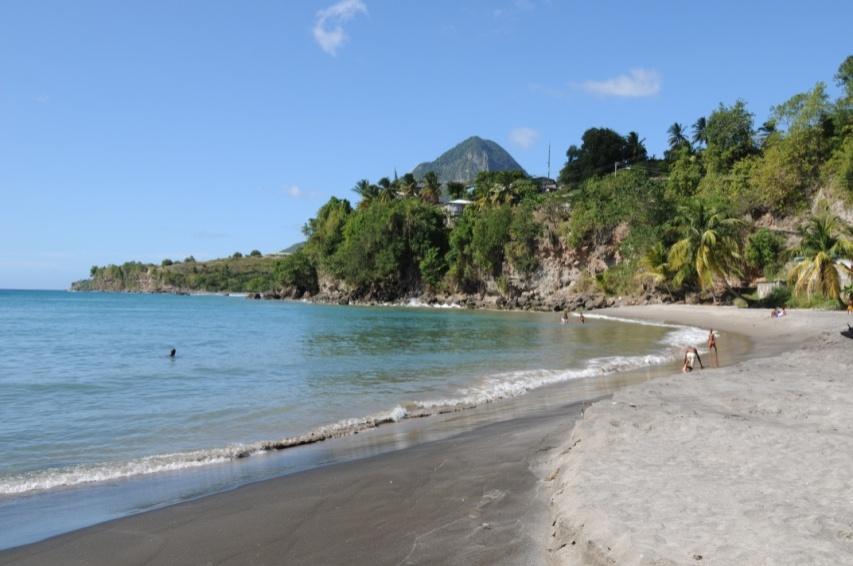 Approximately 15 miles from the town of Soufriere and 20 miles from the Hewanorra international Airport in Vieux Fort.