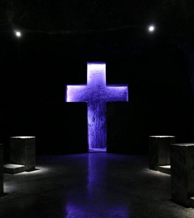 Salt Cathedral, Zipaquira D A Y 3 B O G O T Á F I R S T W O N D E R O F C O L O M B I A In Zipaquirá is the so-called Salt Cathedral, a completely salt-built church in a salt mine, which is referred