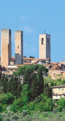of the celebrated Leaning Tower. Then we move onto a rustic wine estate in the foothills of San Gimignano, where you can enjoy a typical Tuscan lunch enriched by precious wines.