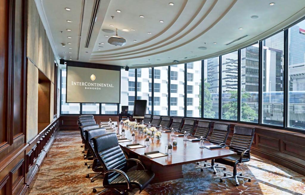 EVENT FACILITIES MEETINGS, CONFERENCES AND BANQUETING InterContinental Bangkok has one Of the largest hotel banqueting, Meeting and convention facilities in the city, with a total of 22 spacious and