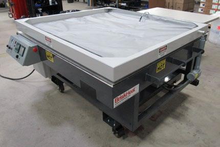 VT VACUUM CURING/DEBULKING TABLE Heat and Vacuum in One Easy Step for Curing and