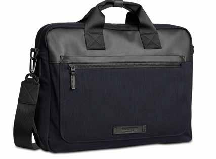 New Style Duo Pack Converts from a brief to a backpack with stow-away straps Laptop pass through pocket converts to zipped sleeve when not in use Interior zip organizational panel Front zip pocket